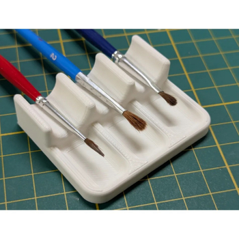 Suport pentru pensule tipărit 3D, portabil și ușor de curățat