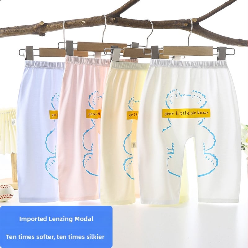 Pantaloni pentru bebeluși din modal, unisex, vară ușoară, anti-țânțari