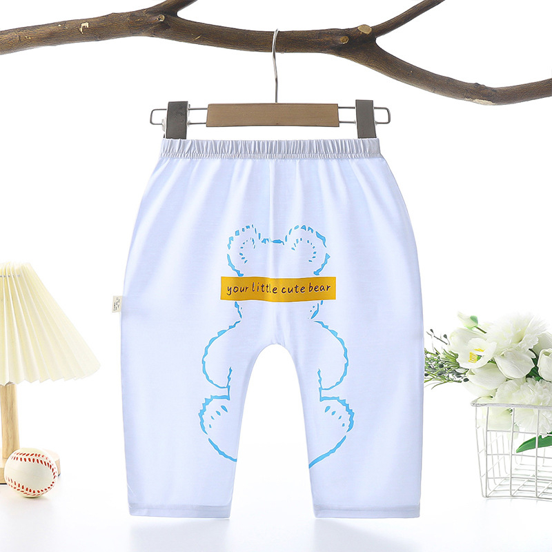 Pantaloni pentru bebeluși din modal, unisex, vară ușoară, anti-țânțari