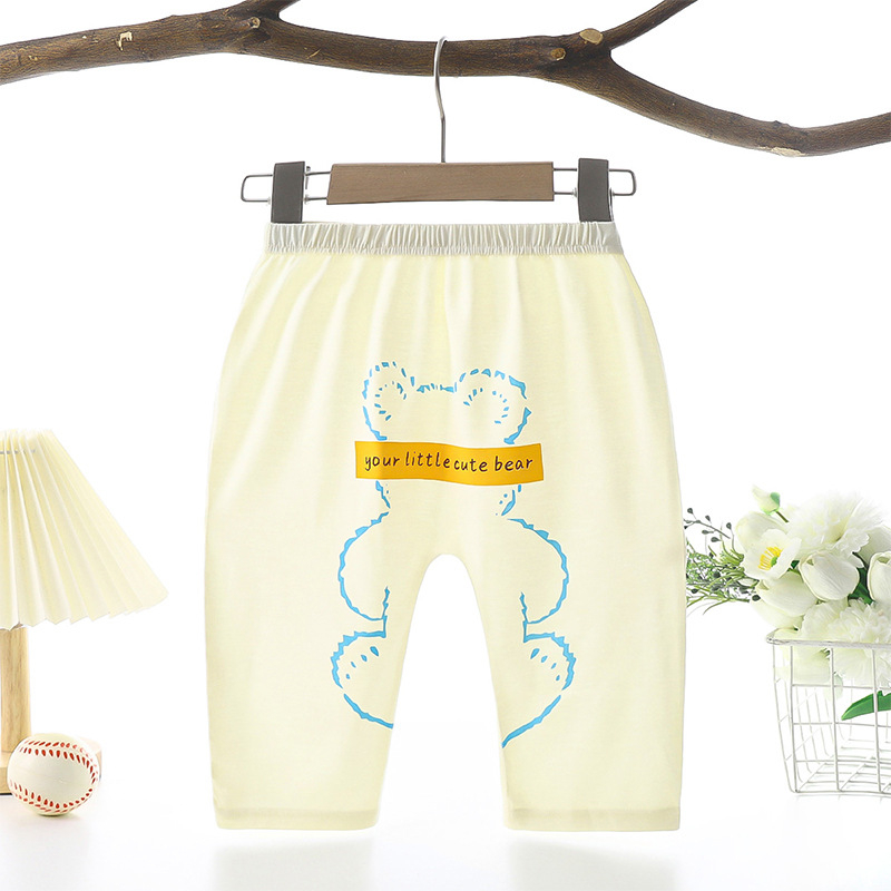 Pantaloni pentru bebeluși din modal, unisex, vară ușoară, anti-țânțari