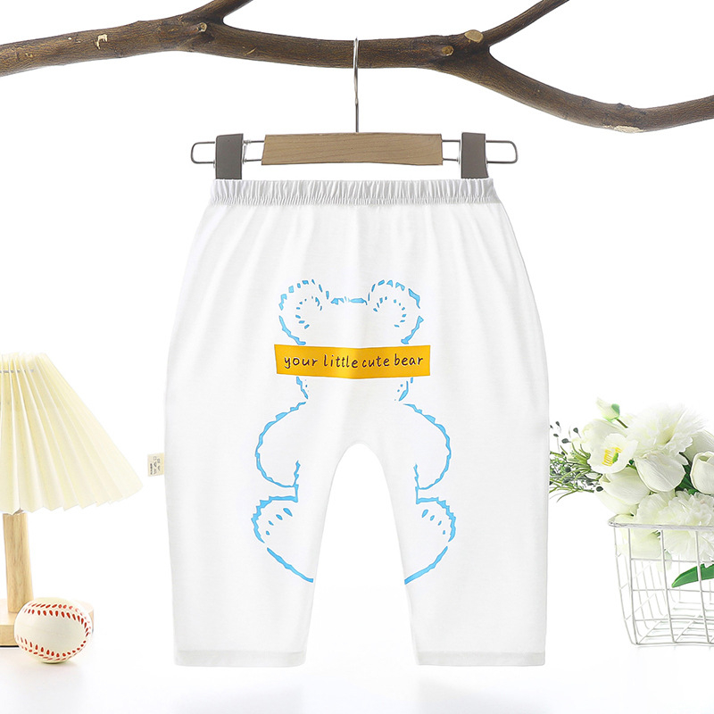 Pantaloni pentru bebeluși din modal, unisex, vară ușoară, anti-țânțari