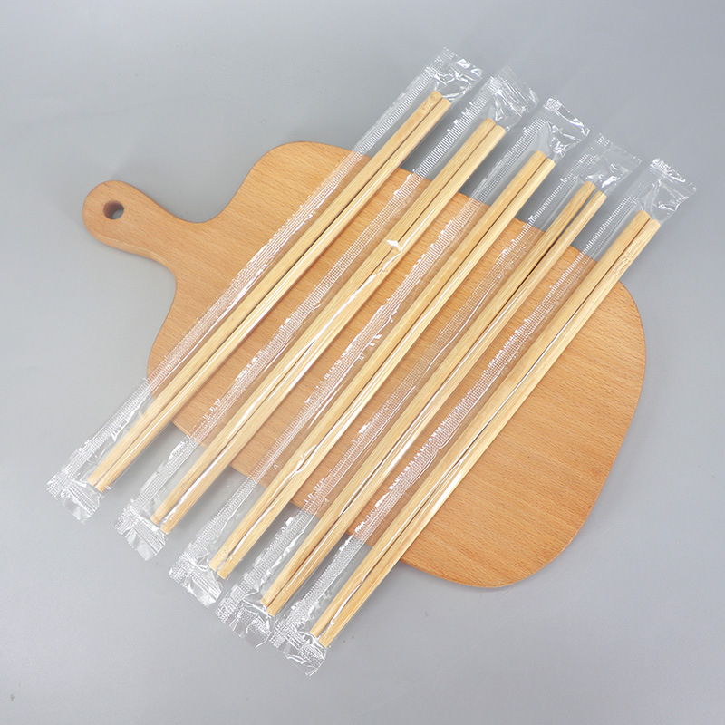 Bețișoare de bambus carbonizate, de unică folosință, ambalate individual, lungime 24 cm, pentru take-out, pachet de 50 perechi, premium pentru uz casnic