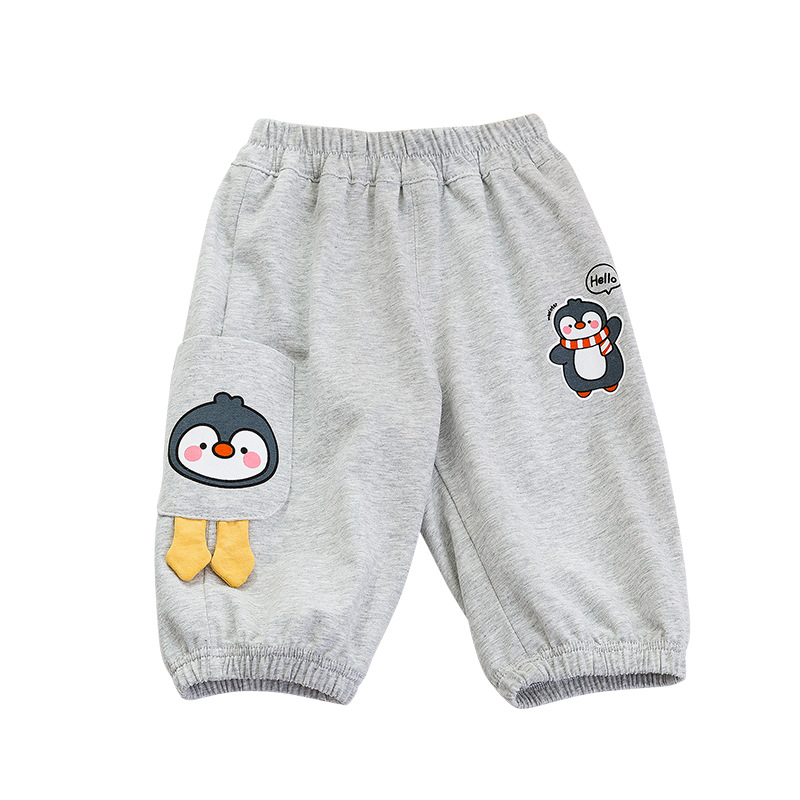 Pantaloni Capri de vară pentru bebeluși, din bumbac cu elastan, respirabili și moi