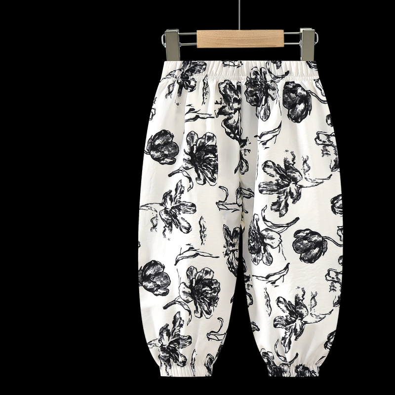 Pantaloni de vară anti-țânțari pentru copii, pentru băieți și fete, pantaloni sport ușori și respirabili, lungime trei sferturi, model 2024