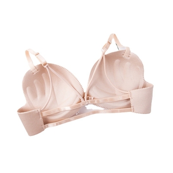 Sutien push-up fără bretele, dintr-o bucată, cu închidere frontală și cârlige la spate, fără fir, spate sexy