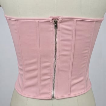 Bustier fără bretele, decupaj în formă de inimă, stil european-american, talie subțire