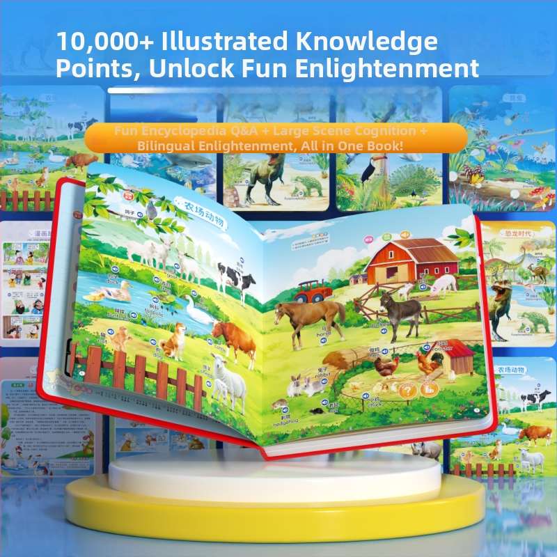 Carte audio educaționale vorbitoare, dispozitiv bilingv pentru alfabetizare timpurie pentru copii