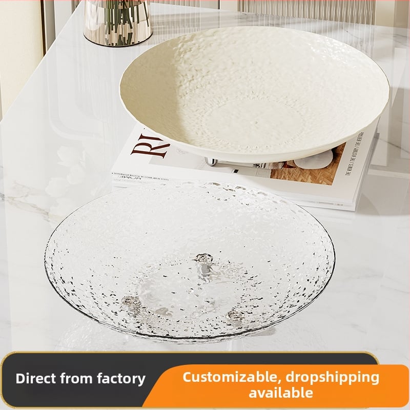 Farfurie de fructe din plastic și tavă de desert cu suport pentru prăjituri, lux lejer, stil modern minimalist