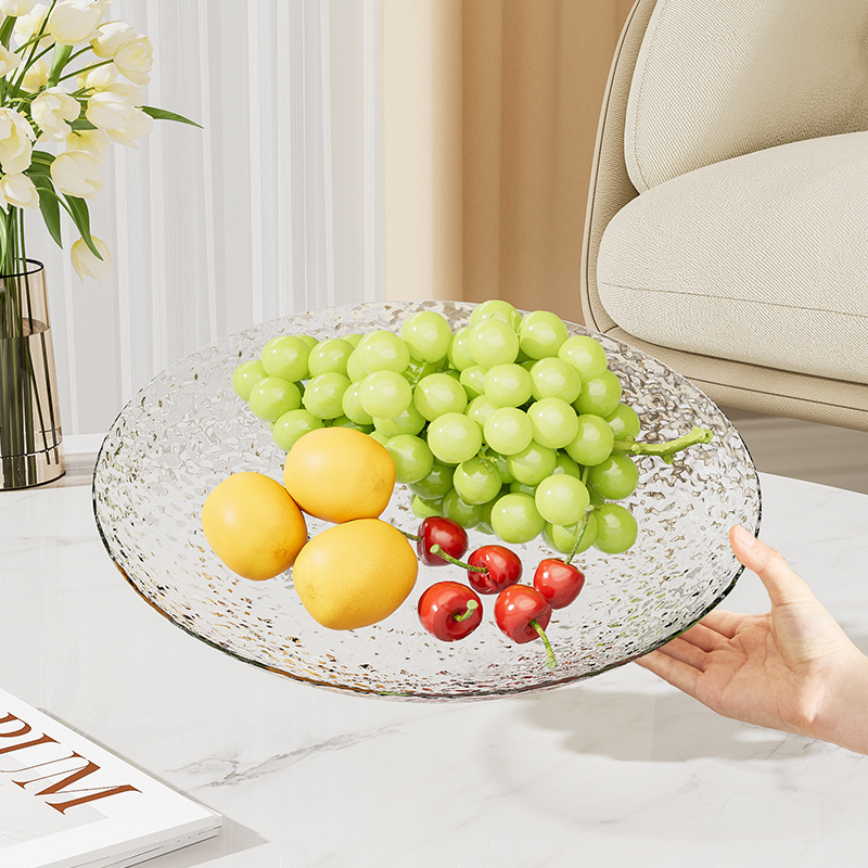 Farfurie de fructe din plastic și tavă de desert cu suport pentru prăjituri, lux lejer, stil modern minimalist
