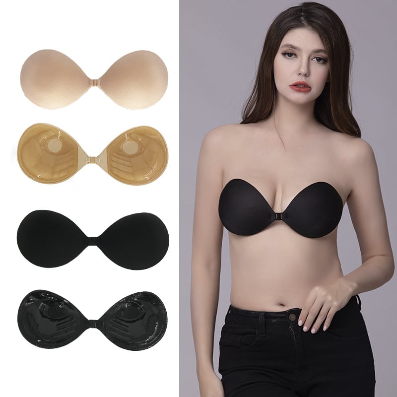 Autocolant pentru sân cu cupă de 3 cm, Mâna lui Adam, sutien invizibil cu push-up gros, pentru rochie de mireasă