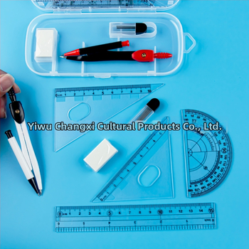 Chang xi 8006 Set șapte piese: compas și riglă pentru desen