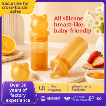 Alimentator de medicamente din silicon pentru bebeluși, stil suzetă, control de flux anti‑înecare, fără BPA, pentru copii de la 6 luni în sus, OEM în serii mici