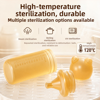 Alimentator de medicamente din silicon pentru bebeluși, stil suzetă, control de flux anti‑înecare, fără BPA, pentru copii de la 6 luni în sus, OEM în serii mici