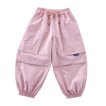 Pantaloni jogger Dopamine pentru copii, stil modern minimalist, ușori și versatili pentru primăvară și vară