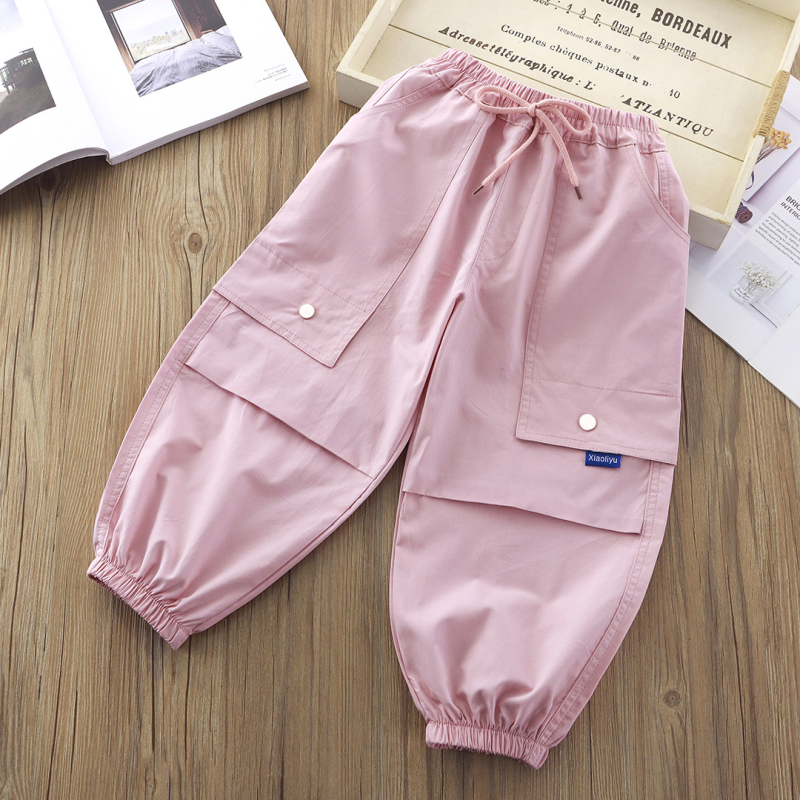 Pantaloni jogger Dopamine pentru copii, stil modern minimalist, ușori și versatili pentru primăvară și vară