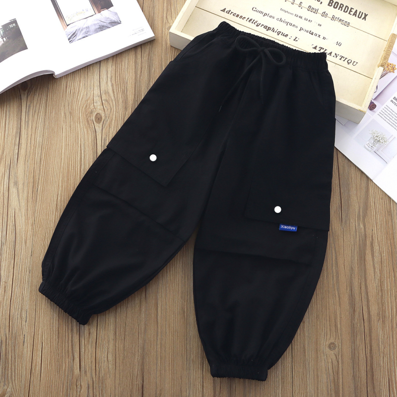 Pantaloni jogger Dopamine pentru copii, stil modern minimalist, ușori și versatili pentru primăvară și vară