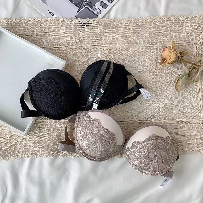 Sutien fără bretele cu push-up, invizibil, fără spate, anti-derapare, cu căptușeală din silicon, cupă 3/4