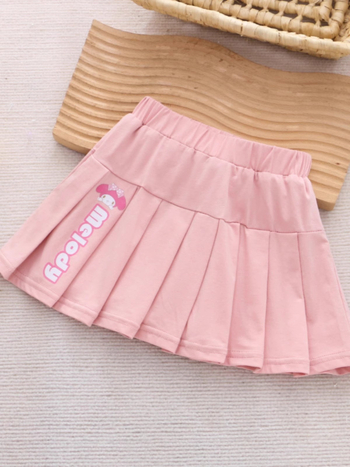 Kuromi fetițe fustă plisată cu pantaloni scurți, vară, amestec de bumbac