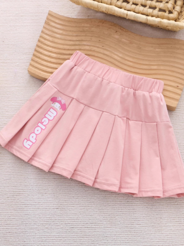 Kuromi fetițe fustă plisată cu pantaloni scurți, vară, amestec de bumbac