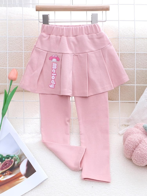 Kuromi fetițe fustă plisată cu pantaloni scurți, vară, amestec de bumbac