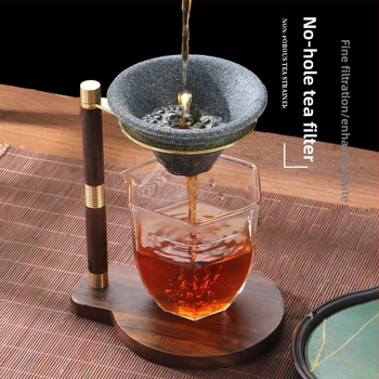 Set de ceai din ceramică cu filtru ultrafin, separare ceai-apă, unealtă de infuzare all-in-one, stil japonez retro