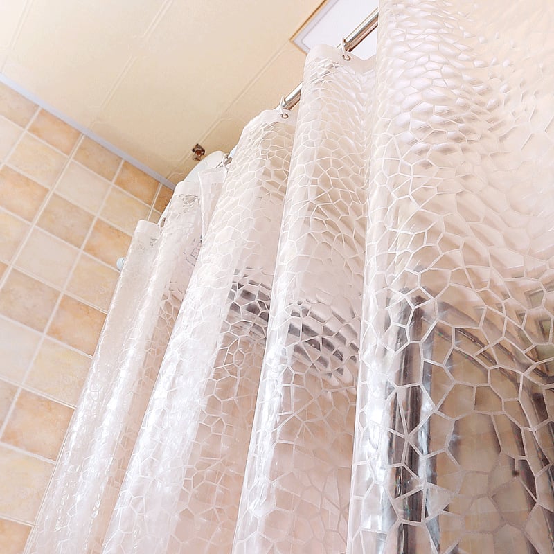 Cortină de duș EVA, impermeabilă și rezistentă la mucegai, baie, separator diamant, model Water Cube