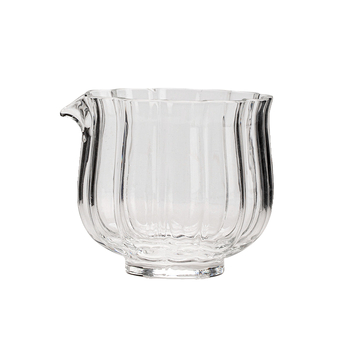 Ceai transparent, cană de sticlă rezistentă la temperatură, design lotus Zen mic, pentru împărțit ceai, ceașă Kung Fu, separator de ceai și accesorii