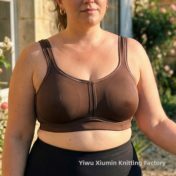 Sutien sport fără fir, mărime mare, cupe ultrafine, acoperire totală