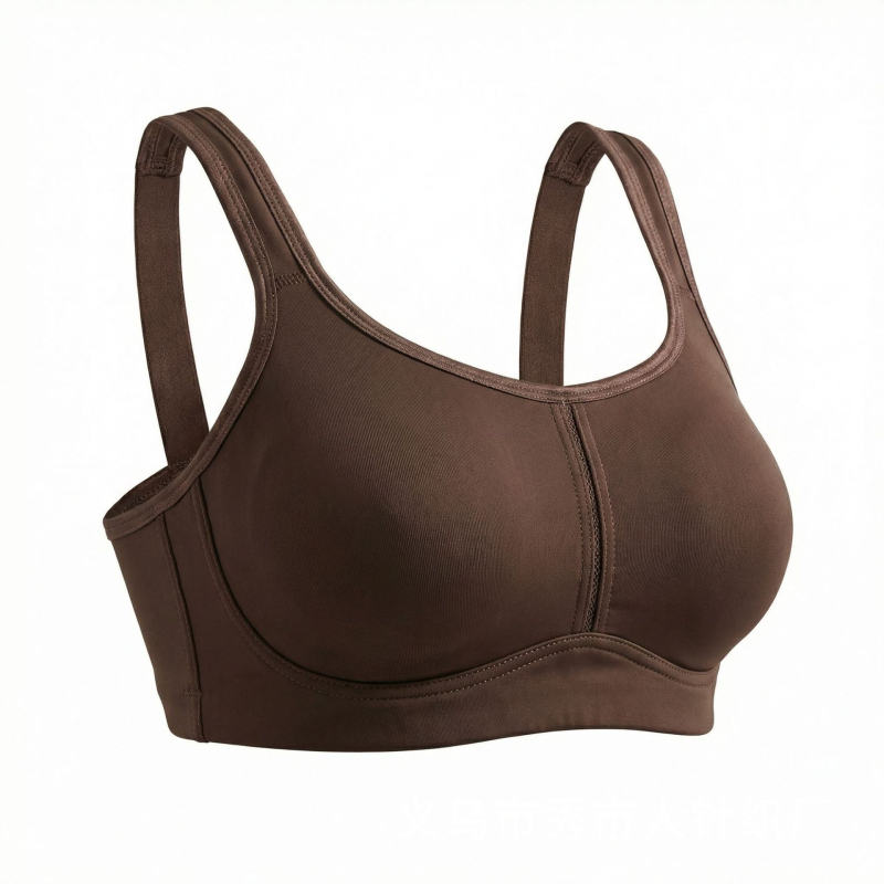 Sutien sport fără fir, mărime mare, cupe ultrafine, acoperire totală
