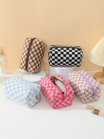 Geantă cosmetică portabilă, multifuncțională pentru călătorii, design feminin pentru depozitare machiaj și îngrijire a pielii, Geantă de toaletă și clutch