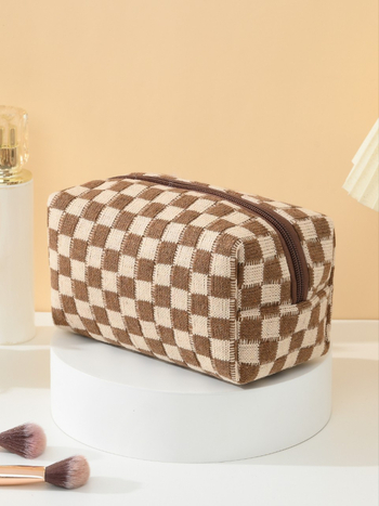 Geantă cosmetică portabilă, multifuncțională pentru călătorii, design feminin pentru depozitare machiaj și îngrijire a pielii, Geantă de toaletă și clutch