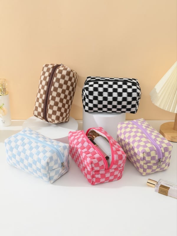 Geantă cosmetică portabilă, multifuncțională pentru călătorii, design feminin pentru depozitare machiaj și îngrijire a pielii, Geantă de toaletă și clutch