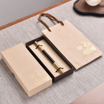 Set de cuțite și ace pentru ceai din Rosewood și Purple Sandalwood cu Golden Hoop Stick — Accesorii pentru ceremonia ceaiului, con de ceai