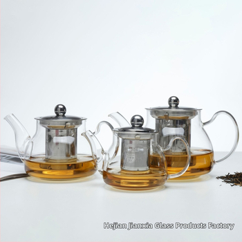 Ceainic de sticlă cu filtru – sticlă borosilicat rezistentă la temperaturi, oțel inoxidabil, capacitate mică, pentru ceai cu flori, pentru uz casnic