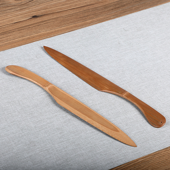 Cuțit de ceai din bambus, lucrat manual, pentru Pu’er – stil Zen retro, ac de bambus pentru ceai, instrument de deschidere la ceai negru, accesoriu pentru setul Kung Fu de ceai