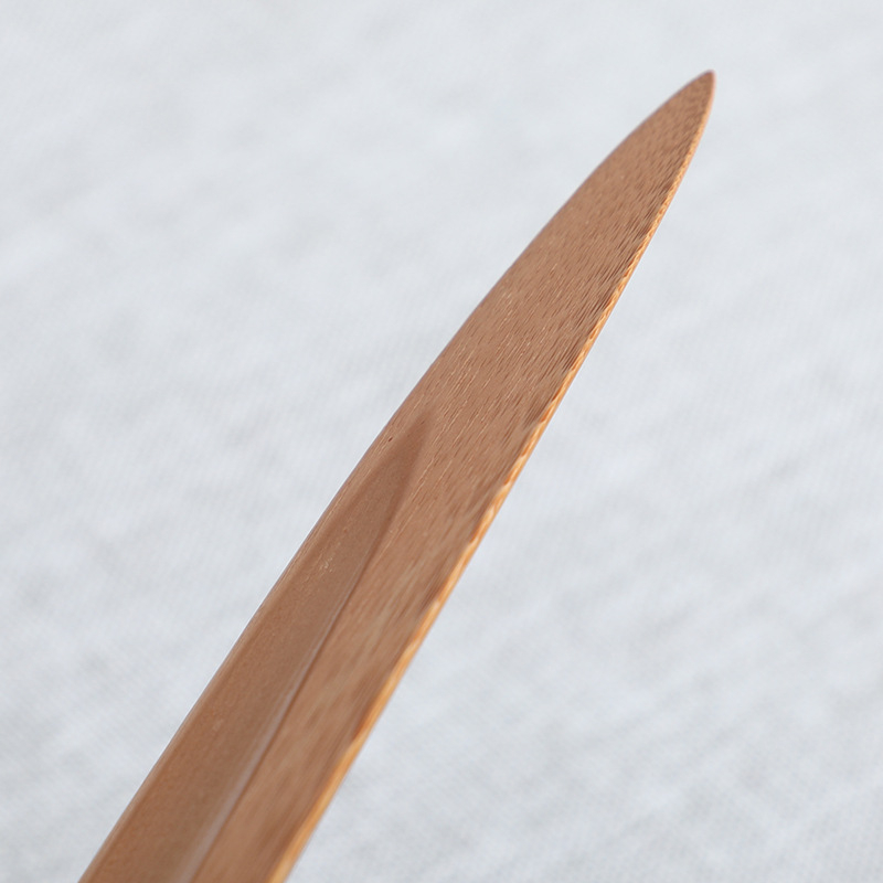 Cuțit de ceai din bambus, lucrat manual, pentru Pu’er – stil Zen retro, ac de bambus pentru ceai, instrument de deschidere la ceai negru, accesoriu pentru setul Kung Fu de ceai