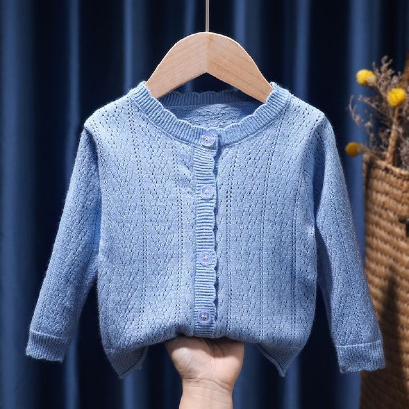 Set două piese pentru fete: rochie florală și cardigan tricotat