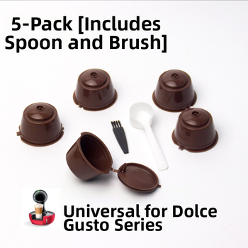 Set de 5 căni filtrante pentru capsule de cafea Dolce Gusto