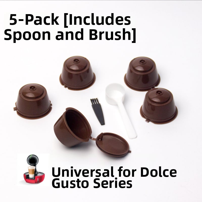 Set de 5 căni filtrante pentru capsule de cafea Dolce Gusto