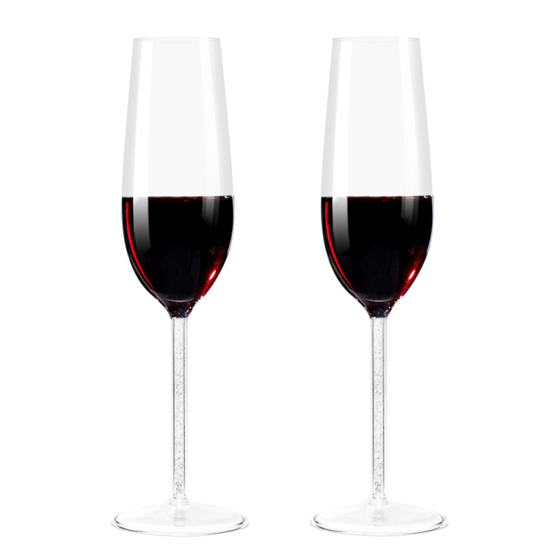 Pahare de șampanie din sticlă borosilicată înaltă – set pentru vin roșu, 201–300 ml, uz casnic, stil ușor luxos