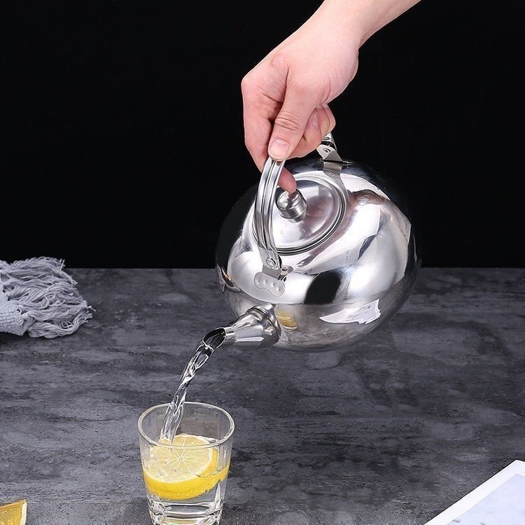 Ceainic din oțel inoxidabil cu filtru, pentru restaurante, hoteluri și uz casnic; design modern și simplu