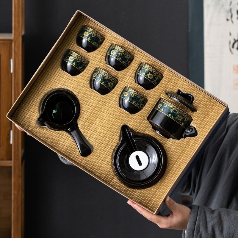 Set de ceai ceramic automat, cu design rotativ, portabil și personalizabil