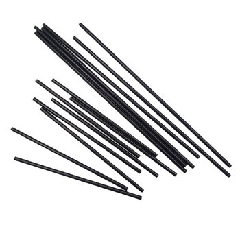 500 de paie de unică folosință din PP, negre, diametru 4 mm, pentru cocktailuri și sifon