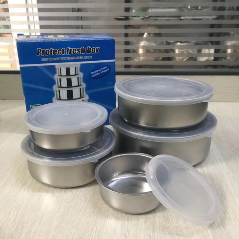 Capace rotunde etanșe pentru depozitare în frigider, dimensiuni multiple, uz casnic