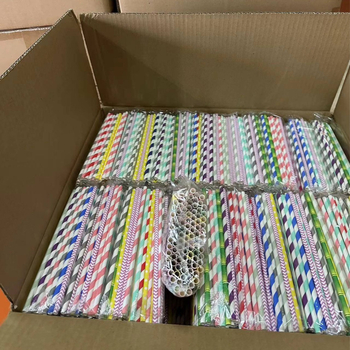 Paie de unică folosință pentru baruri, colorate și mixte, creative pentru sucuri și cocktailuri