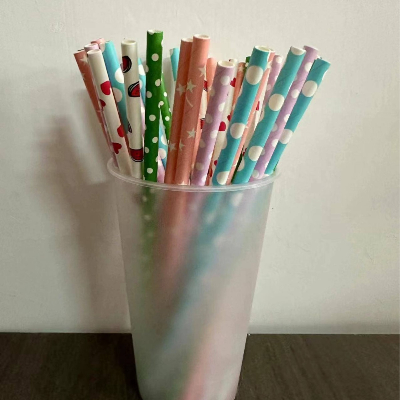 Paie de unică folosință pentru baruri, colorate și mixte, creative pentru sucuri și cocktailuri