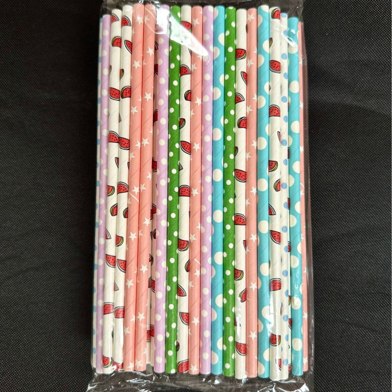 Paie de unică folosință pentru baruri, colorate și mixte, creative pentru sucuri și cocktailuri