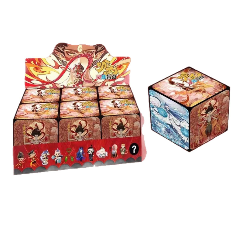 Nezha II: Copilul magic – Cutie surpriză cu gemă marină, a doua ediție, desen animat creativ Ao Bing Shen Gong Bao Ao Run set cadou