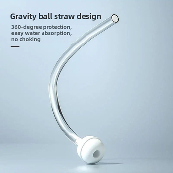 Paie din silicon, extra-lungă, pentru sticle cu gură largă, accesoriu universal de înlocuire, tub moale