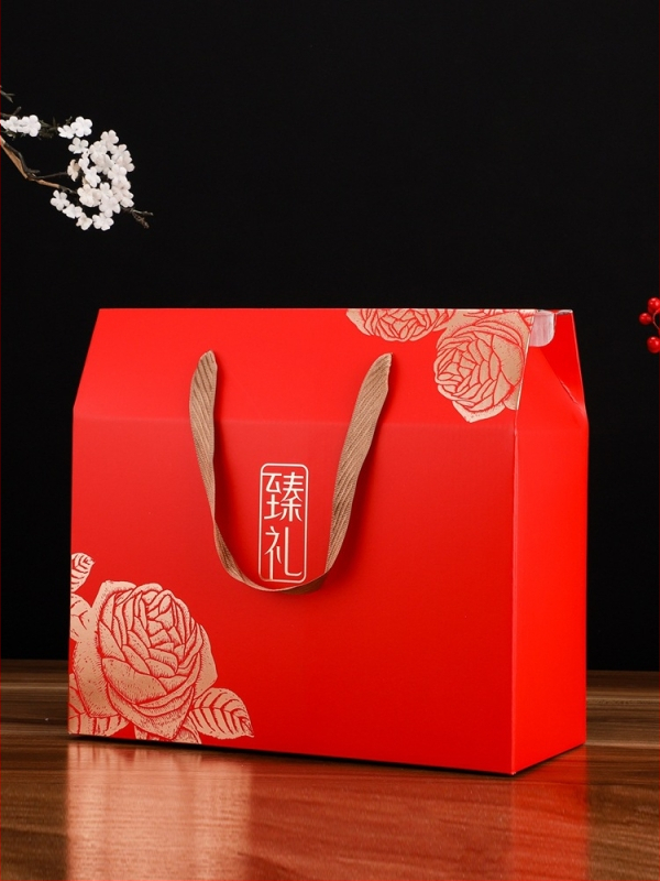 Cutie cadou de Anul Nou 2026, ambalaj ecologic, personalizabil, stil chinezesc premium